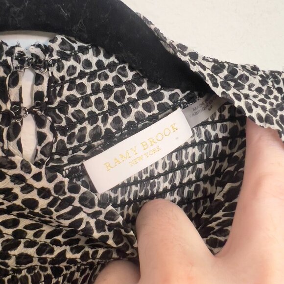 Ramy Brook Sleeveless Blouse Size Small Color White Black - Picture 5 of 7